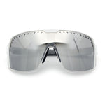 Xloop Mens Large Shield USA American Flag Print MTB Rectangle Sunglasses