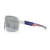 Xloop Mens Large Shield USA American Flag Print MTB Rectangle Sunglasses