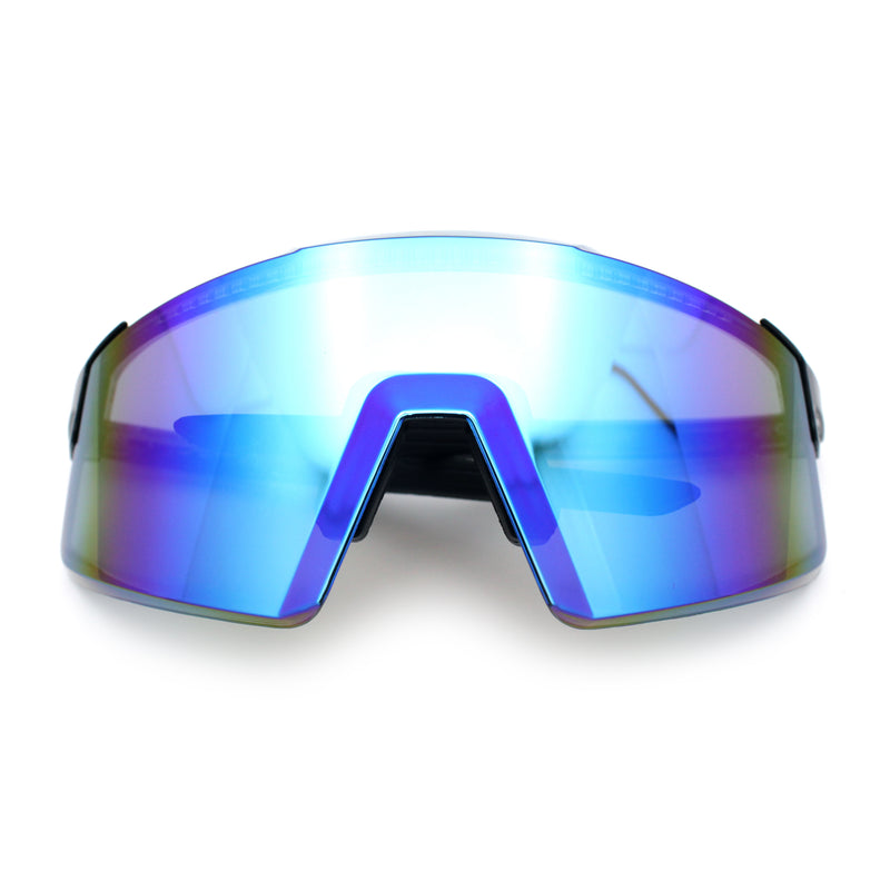 Xloop Rimless Dimensional XL Oversize Shield MTB Sport Plastic Sunglasses