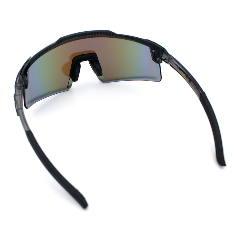 Xloop Rimless Dimensional XL Oversize Shield MTB Sport Plastic Sunglasses