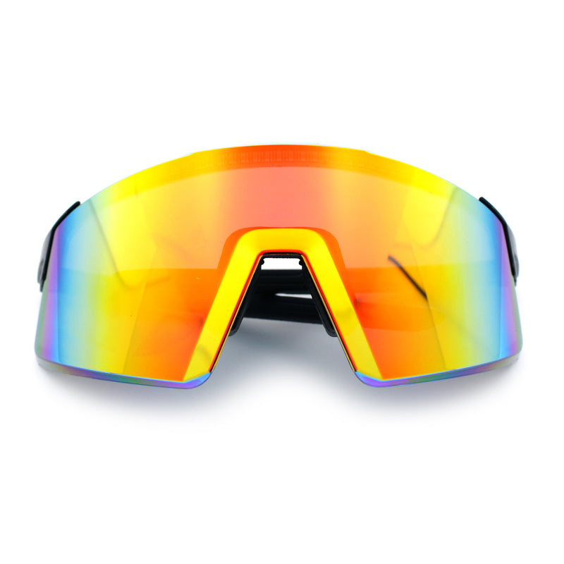Xloop Rimless Dimensional XL Oversize Shield MTB Sport Plastic Sunglasses