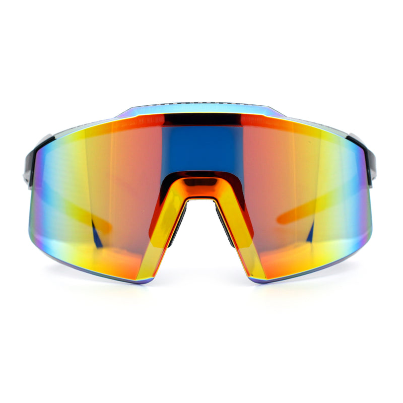 Xloop Rimless Dimensional XL Oversize Shield MTB Sport Plastic Sunglasses