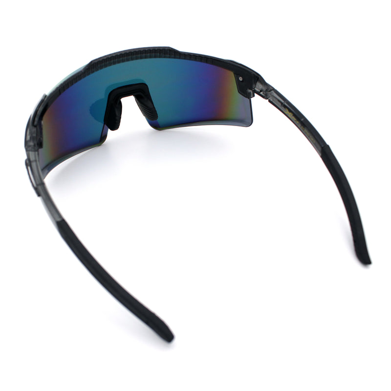 Xloop Rimless Dimensional XL Oversize Shield MTB Sport Plastic Sunglasses