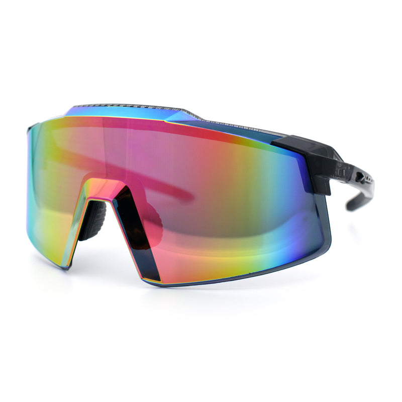 Xloop Rimless Dimensional XL Oversize Shield MTB Sport Plastic Sunglasses