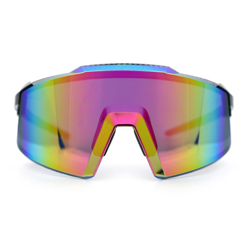 Xloop Rimless Dimensional XL Oversize Shield MTB Sport Plastic Sunglasses
