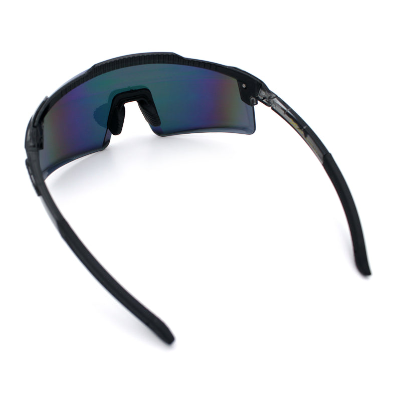 Xloop Rimless Dimensional XL Oversize Shield MTB Sport Plastic Sunglasses