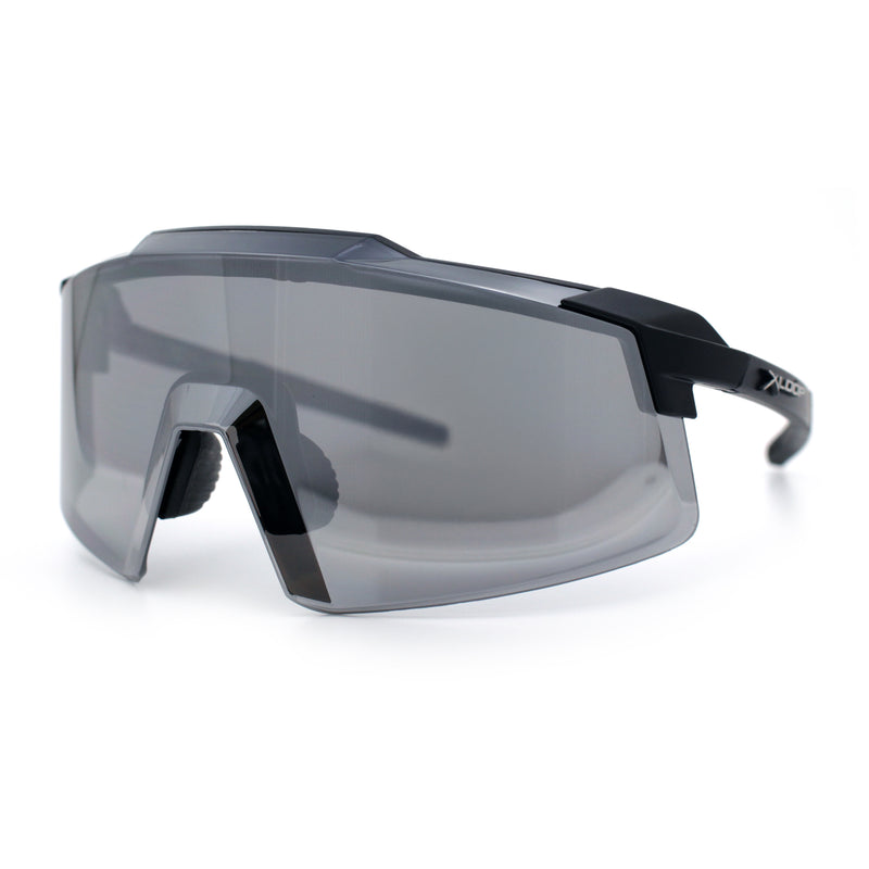 Xloop Rimless Dimensional XL Oversize Shield MTB Sport Plastic Sunglasses
