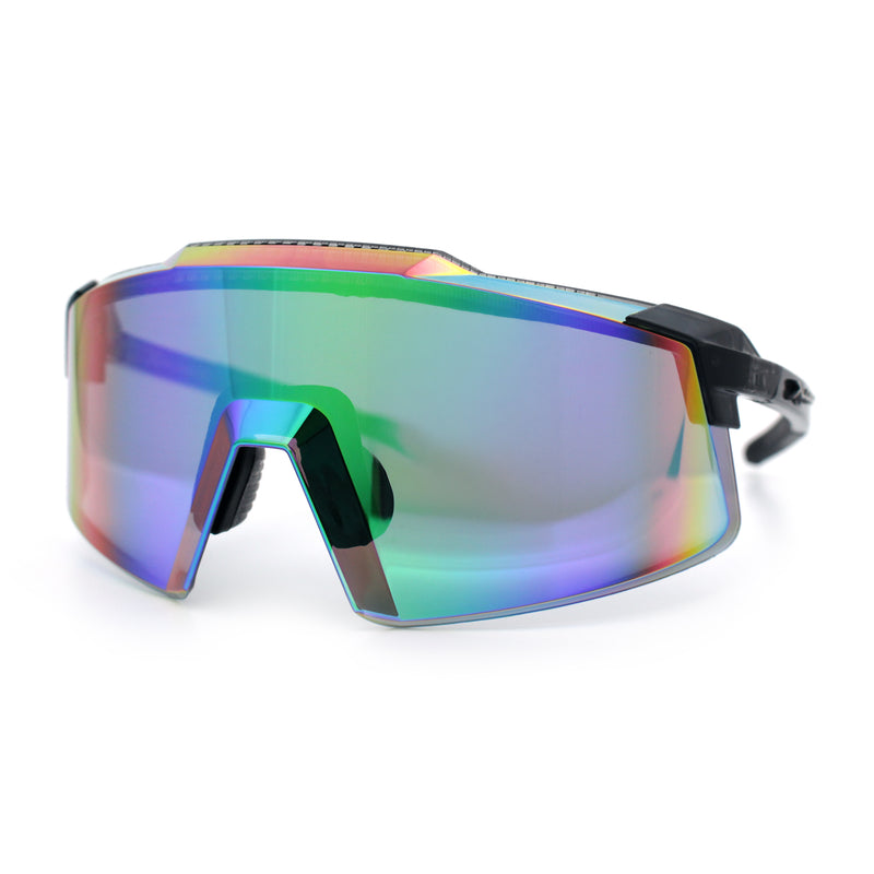 Xloop Rimless Dimensional XL Oversize Shield MTB Sport Plastic Sunglasses