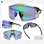 Xloop Rimless Dimensional XL Oversize Shield MTB Sport Plastic Sunglasses