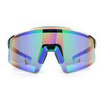 Xloop Rimless Dimensional XL Oversize Shield MTB Sport Plastic Sunglasses