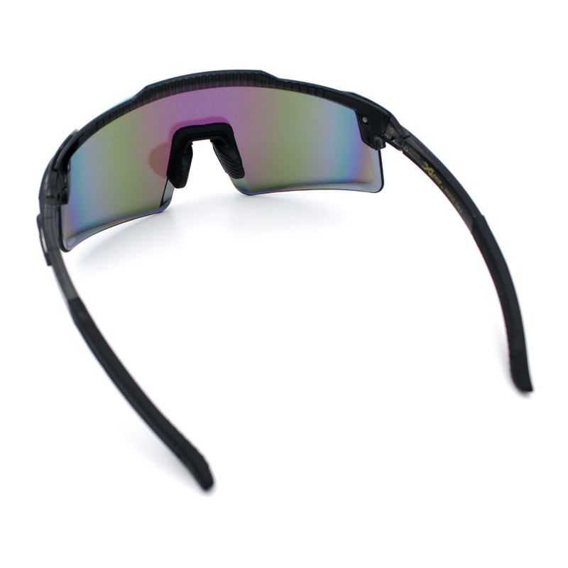 Xloop Rimless Dimensional XL Oversize Shield MTB Sport Plastic Sunglasses