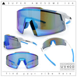 Xloop Rimless Dimensional XL Oversize Shield MTB Sport Plastic Sunglasses