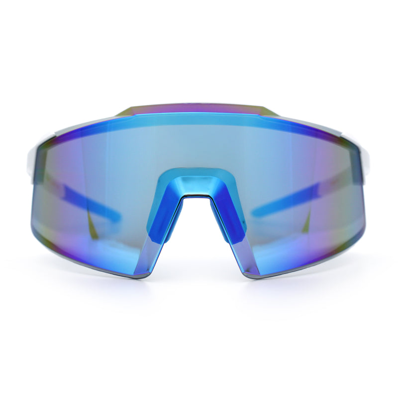 Xloop Rimless Dimensional XL Oversize Shield MTB Sport Plastic Sunglasses