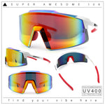Xloop Rimless Dimensional XL Oversize Shield MTB Sport Plastic Sunglasses