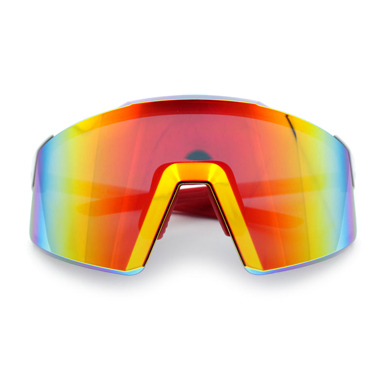Xloop Rimless Dimensional XL Oversize Shield MTB Sport Plastic Sunglasses