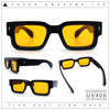 Retro Urban City Gent Hipster Thick Plastic Horn Rim Rectangle Sunglasses