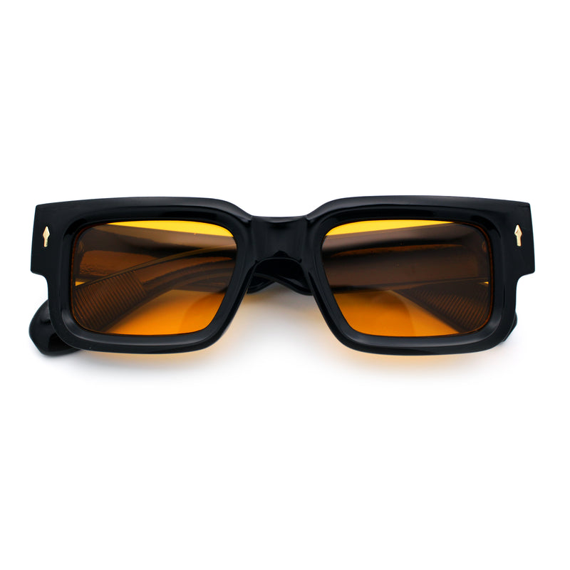 Retro Urban City Gent Hipster Thick Plastic Horn Rim Rectangle Sunglasses
