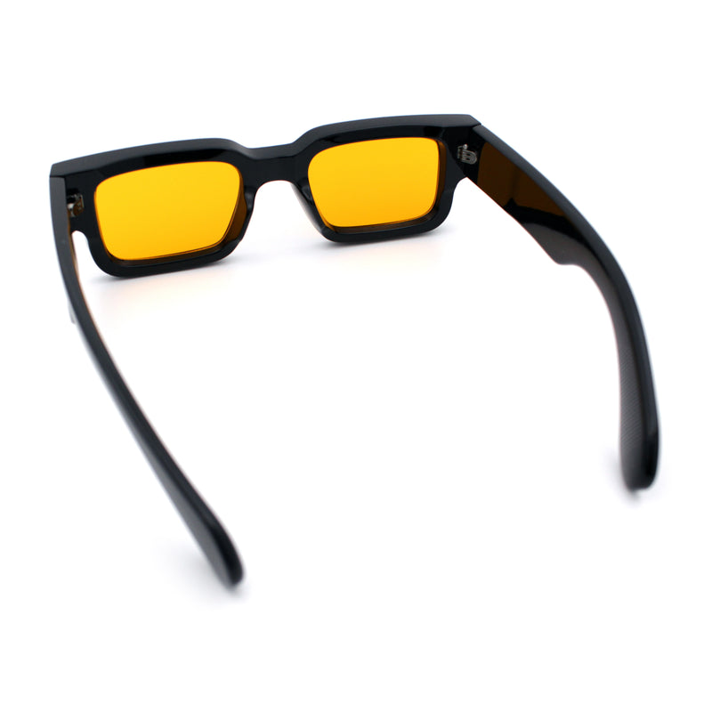 Retro Urban City Gent Hipster Thick Plastic Horn Rim Rectangle Sunglasses