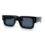 Retro Urban City Gent Hipster Thick Plastic Horn Rim Rectangle Sunglasses