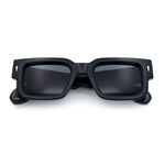 Retro Urban City Gent Hipster Thick Plastic Horn Rim Rectangle Sunglasses