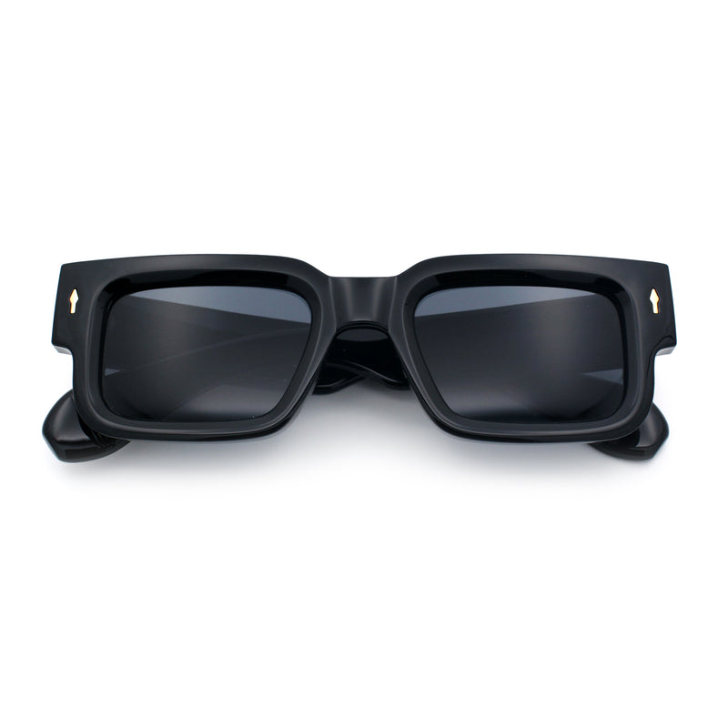 Retro Urban City Gent Hipster Thick Plastic Horn Rim Rectangle Sunglasses