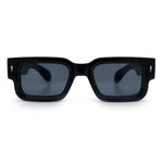 Retro Urban City Gent Hipster Thick Plastic Horn Rim Rectangle Sunglasses