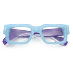 Retro Urban City Gent Hipster Thick Plastic Horn Rim Rectangle Sunglasses
