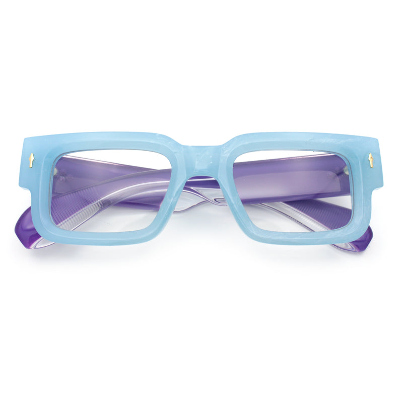 Retro Urban City Gent Hipster Thick Plastic Horn Rim Rectangle Sunglasses