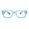 Retro Urban City Gent Hipster Thick Plastic Horn Rim Rectangle Sunglasses