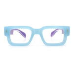 Retro Urban City Gent Hipster Thick Plastic Horn Rim Rectangle Sunglasses