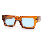 Retro Urban City Gent Hipster Thick Plastic Horn Rim Rectangle Sunglasses