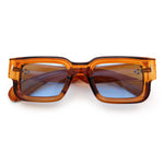 Retro Urban City Gent Hipster Thick Plastic Horn Rim Rectangle Sunglasses