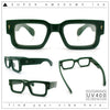 Retro Urban City Gent Hipster Thick Plastic Horn Rim Rectangle Sunglasses