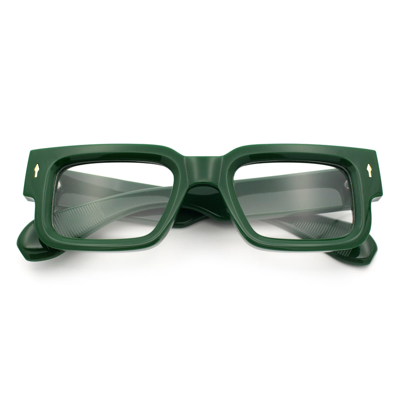 Retro Urban City Gent Hipster Thick Plastic Horn Rim Rectangle Sunglasses