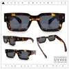 Retro Urban City Gent Hipster Thick Plastic Horn Rim Rectangle Sunglasses