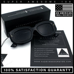 Womens Mod Thick Beveled Plastic Retro Glamorous Sunglasses