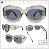 Womens Mod Thick Beveled Plastic Retro Glamorous Sunglasses
