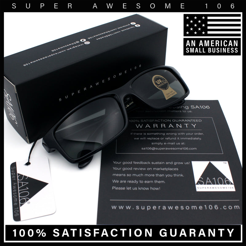 All Black Glass Lens Timeless Classic Narrow Rectangle Dad Shade Sunglasses