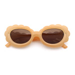 Womens Fluffy Cloud Shape Oval Plastic Sunglasses