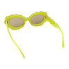 Womens Fluffy Cloud Shape Oval Plastic Sunglasses