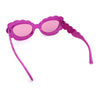 Womens Fluffy Cloud Shape Oval Plastic Sunglasses