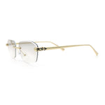 Luxury Gangster Rimless Jaguar Head Hinge Showy Sunglasses