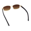 Luxury 90s Gangster Narrow Rectangle Jaguar Head Hinge Sunglasses