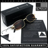 Luxury 90s Gangster Narrow Rectangle Jaguar Head Hinge Sunglasses