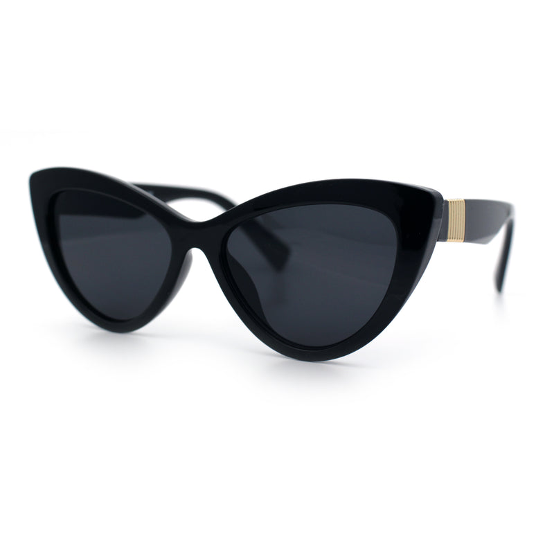Womens Luxury Fashion Thick Plastic Oversized Cat Eye Sunglasses