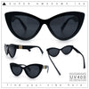 Womens Luxury Fashion Thick Plastic Oversized Cat Eye Sunglasses