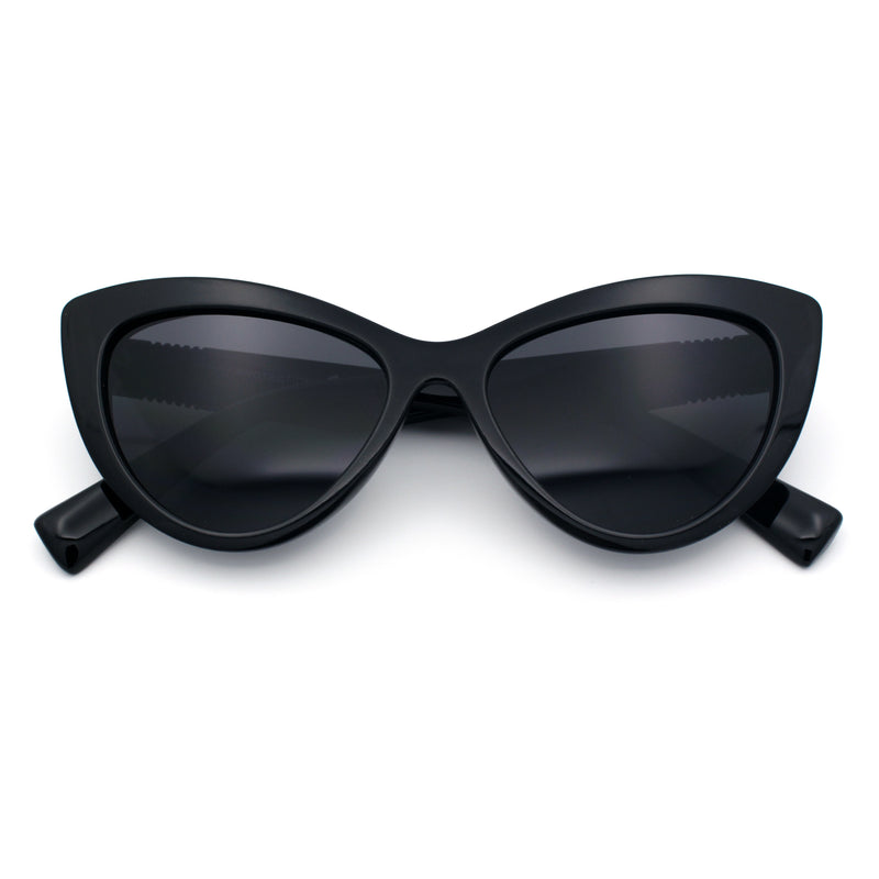 Womens Luxury Fashion Thick Plastic Oversized Cat Eye Sunglasses