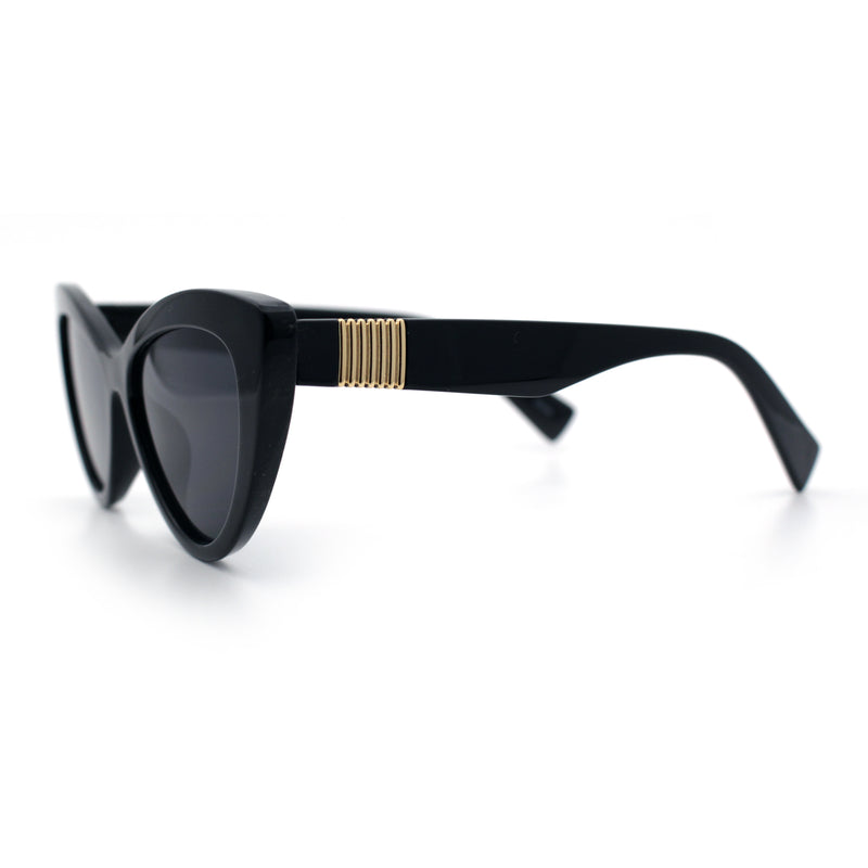 Womens Luxury Fashion Thick Plastic Oversized Cat Eye Sunglasses
