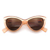 Womens Luxury Fashion Thick Plastic Oversized Cat Eye Sunglasses