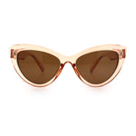 Womens Luxury Fashion Thick Plastic Oversized Cat Eye Sunglasses